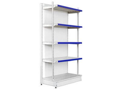 Стеллажи для магазина см с передней стойкой