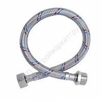 Гибкая подводка ELKA для воды в стальной оплетке Г/Ш 1500 мм