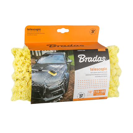 Щетка для мытья авто без черенка BRADAS шир. 25см, двухплоскостная, внутр. резьба, фото 2