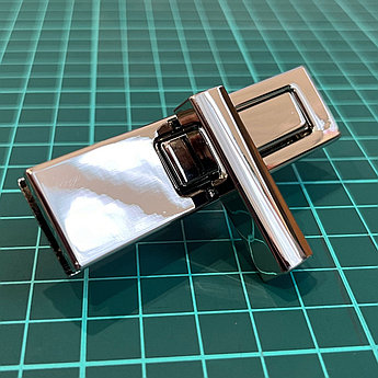 Замок поворотный 6687 никель полир.