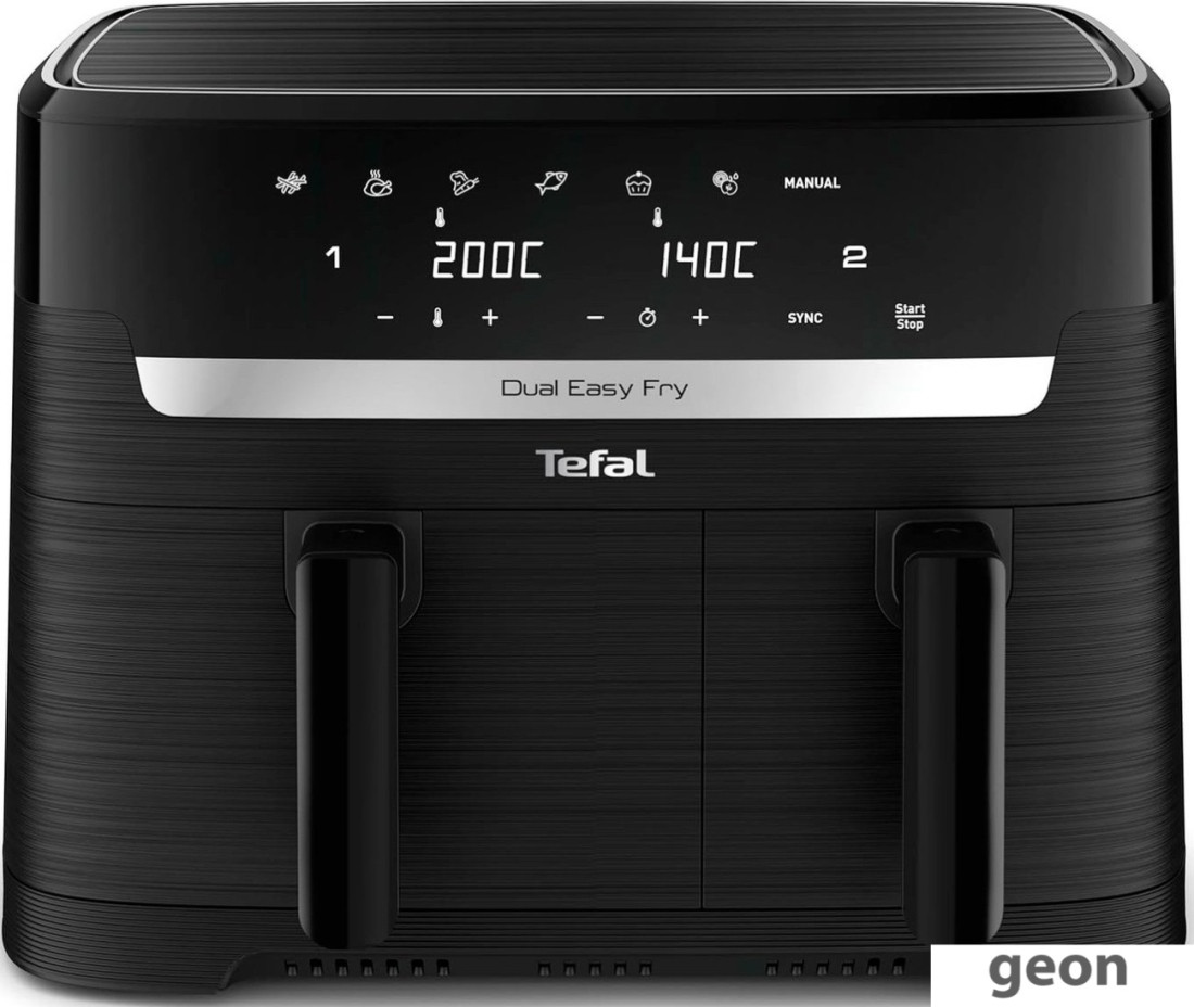 Аэрогриль (аэрофритюрница) Tefal Dual Fryer EY901810