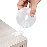 Двухсторонняя прозрачная крепежная лента WOW-TAPE, многоразовая, 30 мм х 5 м, фото 3