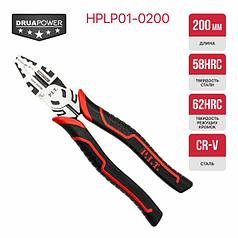 Плоскогубцы комбинированные усиленные P.I.T. DRUA HPLP01-0200 (200мм, шарнир с эксцентриком)