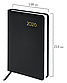 Ежедневник датированный 2026, А5, 138x213 мм, BRAUBERG "Select", балакрон, черный. Цена указана без учета НДС, фото 2