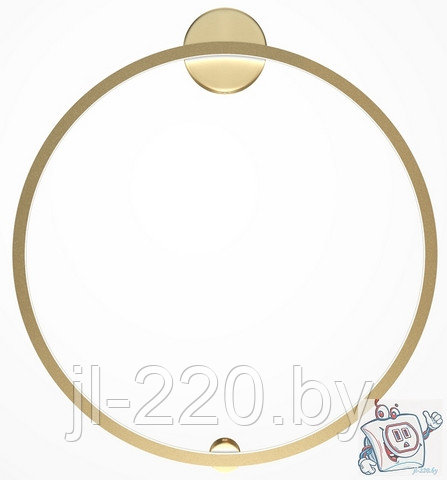 Светильник настенный (бра) Maytoni Modern Halo MOD005WL-L46BSK2, IP20, латунь, белый