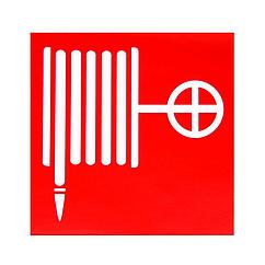 Наклейка Пожарный кран 100х100 мм