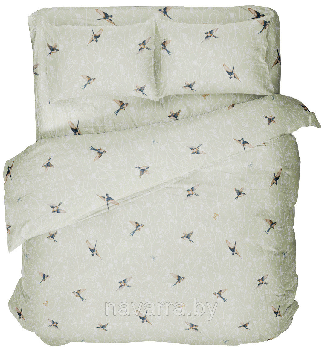 КПБ Полуторный с пододеяльником ш.143  " Ласточка"