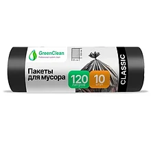 Мешки для мусора GreenClean Classik 120 л, 12 мкм, 65 х 100 см, 10 шт