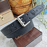 Мужской набор: ремень ТЁРКА 4см + кошелек L208 черный, фото 6