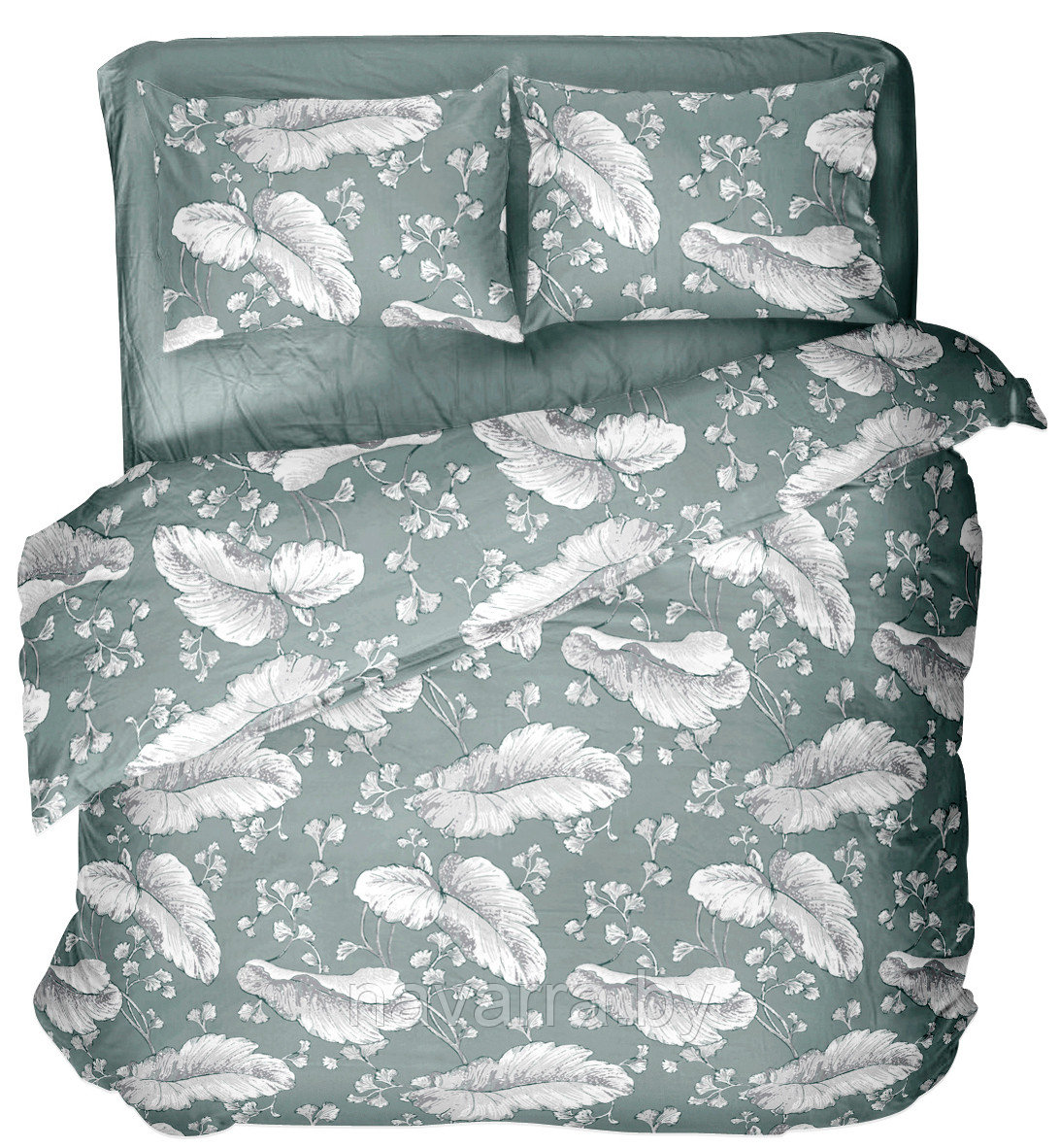 КПБ Полуторный с пододеяльником ш.143 " Перья"