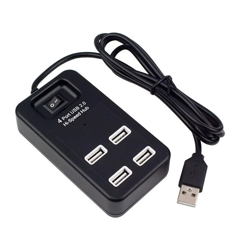 USB разветвитель MRM H1601, гнезда: 4xUSB2.0, с выключателем, кабель 1.2м