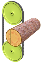 Лесопильный комплекс HolzProfit на базе вертикального широколенточного станка и гидравлической каретки, фото 2
