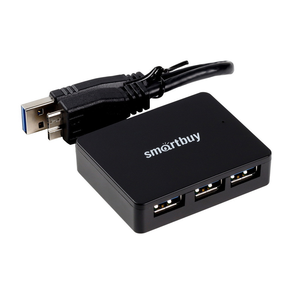 USB разветвитель SmartBuy SBHA-6000, гнезда: 4xUSB3.0