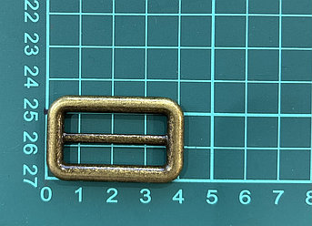 Пряжка металлическая регулировочная М0723 30мм антик