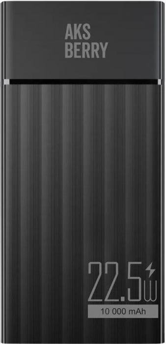 AKSBERRY (6900287710026) E102 Riffles PD22,5w 10000 mAh (черный)