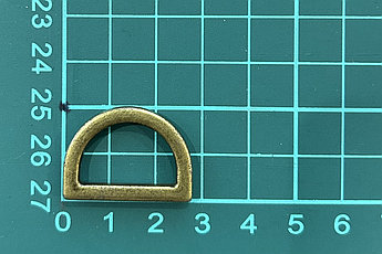 Полукольцо металлическое литое М0723 (20,4*12,8*3,8) антик 5,26 г