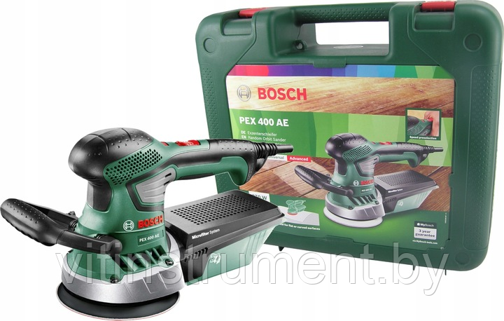 Шлифмашина эксцентриковая (орбитальная) BOSCH PEX 400 AE (06033A4000)