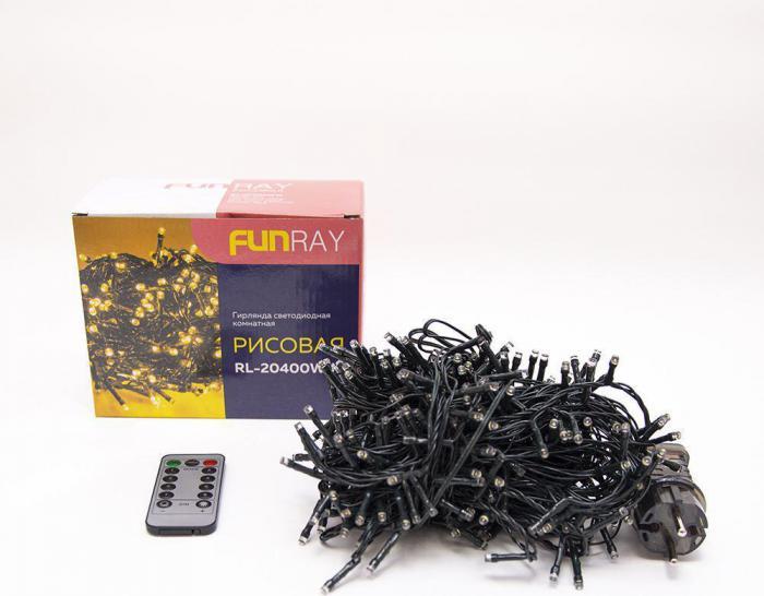 FUNRAY рисовая RL-20400WW гирлянда