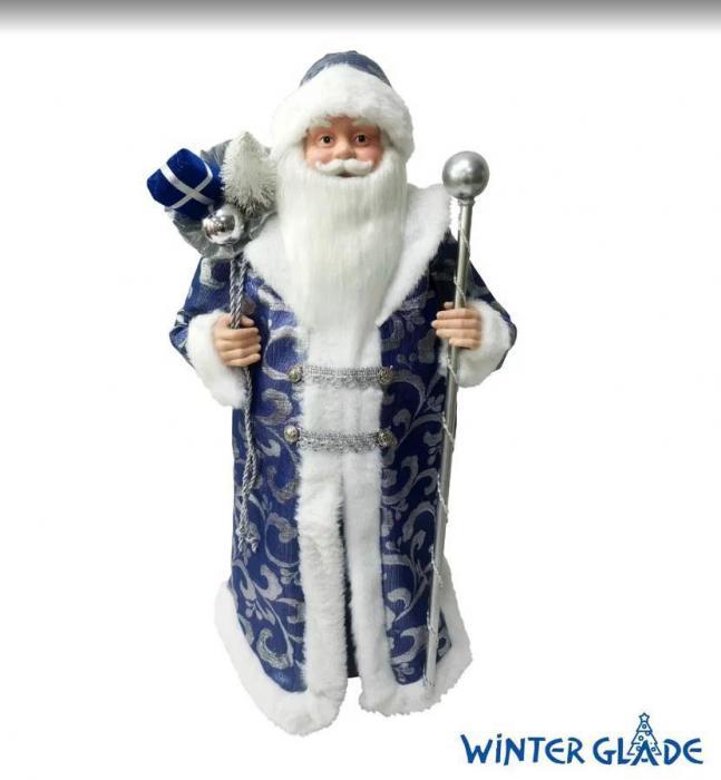 WINTER GLADE Фигурка Дед Мороз 60 см (синий), M0260