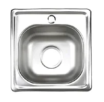 Мойка врезная Kromrus 38x38 см глубина чаши 16 см нержавеющая сталь