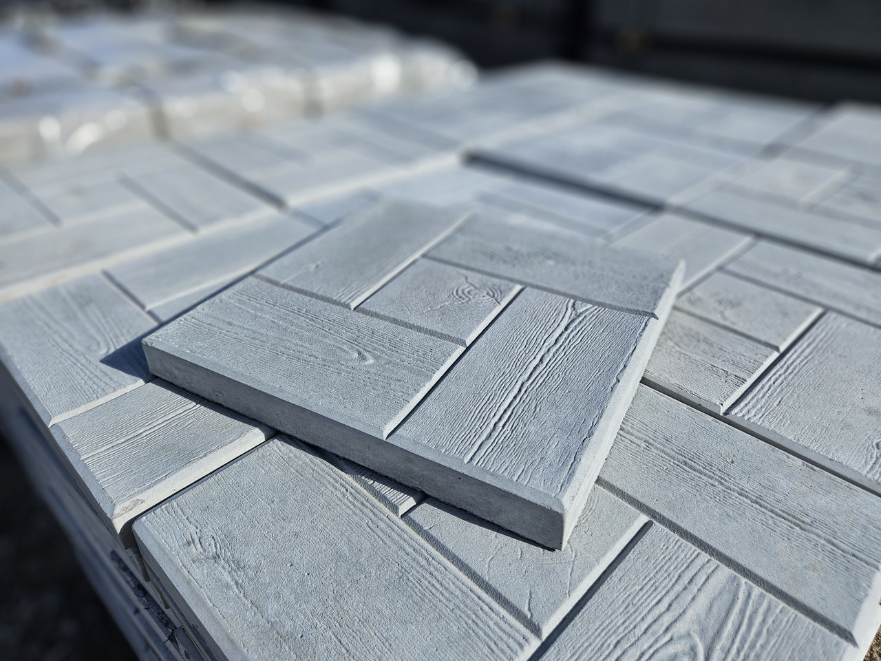 Плитка тротуарная "калифорния доска" 300х300х30мм ПОШТУЧНО серая