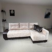 Диван-кровать Олимп-3 угловой, бежевый, левый угол