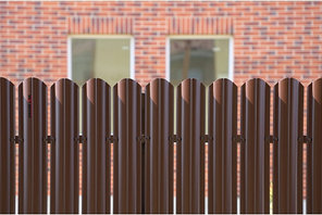 Штакетник Круглый фигурный  глянец односторонний 128 мм, фото 2