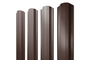 Штакетник Прямоугольный фигурный  глянец односторонний 118 мм., фото 2
