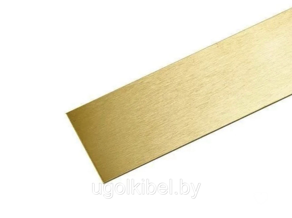 Полоса (Молдинг) из нержавеющей стали 10 мм. цвет Золото Шлифованное, 300 см