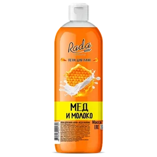 Пена для ванн "RADA" Мед и молоко 1 л