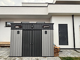 Хозяйственный блок Smart Villa Pent 10*7, черный/светло-серый