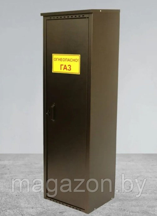 Шкаф для газового баллона, высота 1,4 м, античная медь