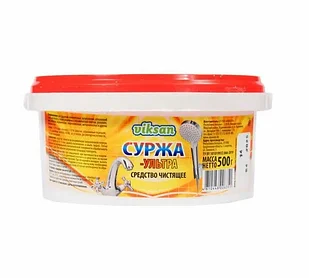 Средство чистящее "Суржа-Ультра" банка 500 г (от солей жесткости, мочевого камня, ржавчины)