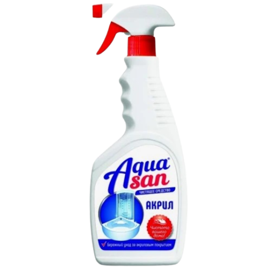 Средство д/мытья акриловых ванн и душевых кабин AQUASUN, 500мл (спрей)