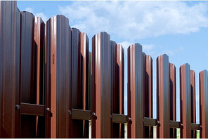 Штакетник Прямоугольный фигурный под дерево односторонний 118 мм., фото 2