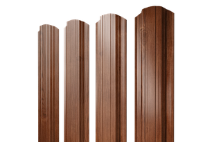 Штакетник Прямоугольный фигурный под дерево односторонний 118 мм., фото 2