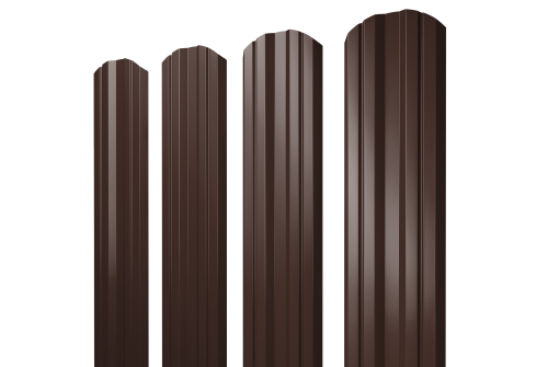 Штакетник Twin фигурный глянец двухсторонний 100 мм.