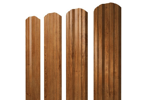 Штакетник Twin фигурный под дерево односторонний 100 мм., фото 2