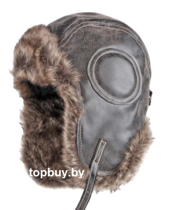 Шапка АВИАТОР коричневая.