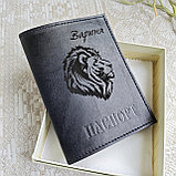 Мужской набор: ремень классика 4см + обложка для паспорта, фото 9