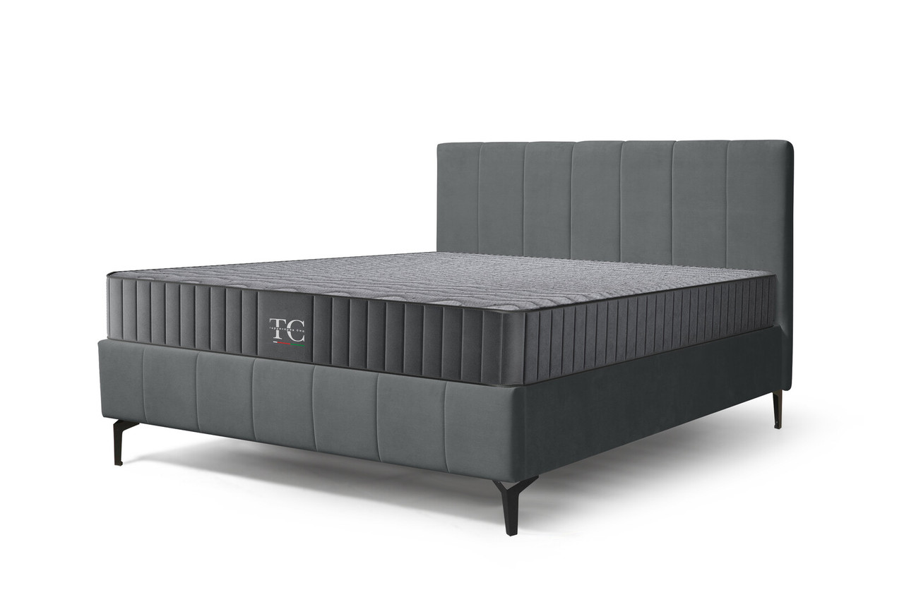 Кровать Брэнда 1600 с ортопед. осн. (серый)