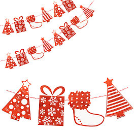 Гирлянды, занавес, дождик