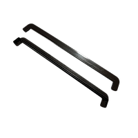 Заглушка (накладка) на отлив 380 мм универсальная 8019 (т.коричневый)