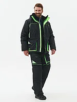 Костюм HUNTSMAN Elbrus -35°C цв Черный/Лайм