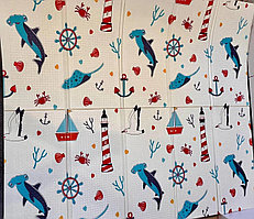 Термоковрик складной "Книжка" 180х200, напольный, коврик детский, двустронний, толщина 1 см