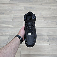 Кроссовки Nike Air Force 1 Mid Black, фото 3