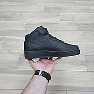 Кроссовки Nike Air Force 1 Mid Black, фото 2