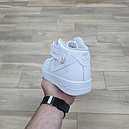 Кроссовки Nike Air Force 1 Mid White, фото 4