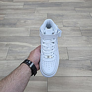 Кроссовки Nike Air Force 1 Mid White, фото 3