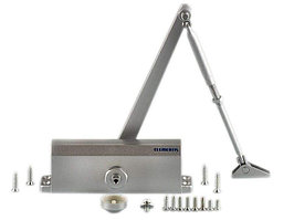 Доводчик дверной гидравлический Elementis 604 Сербристый (от 80/до 120кг)